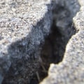 What can you cover cracked concrete with?